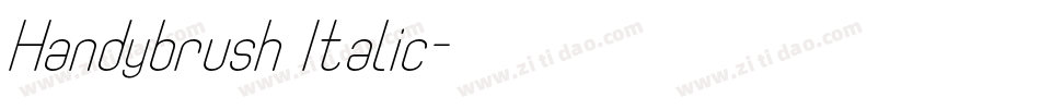 Handybrush Italic字体转换